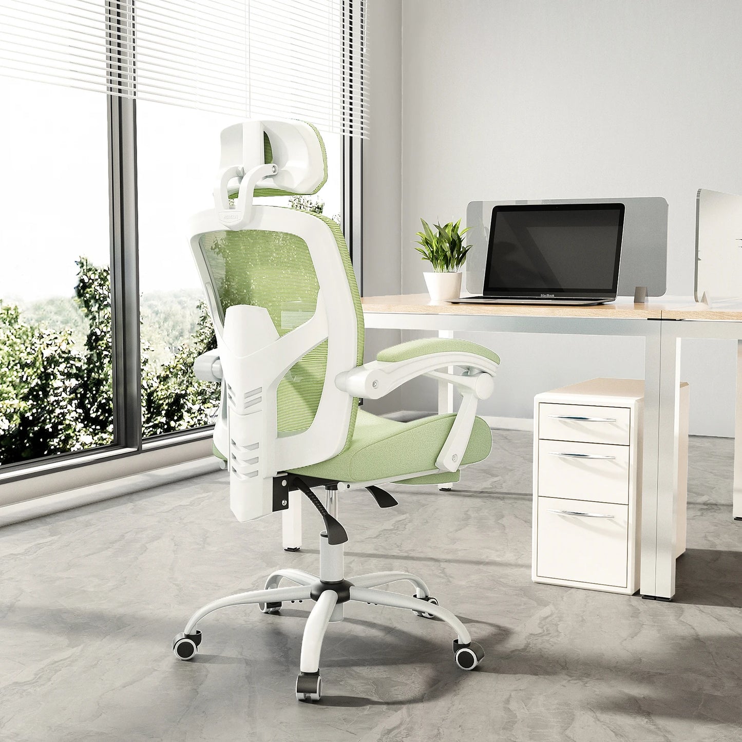 Chaise ergonomique vert