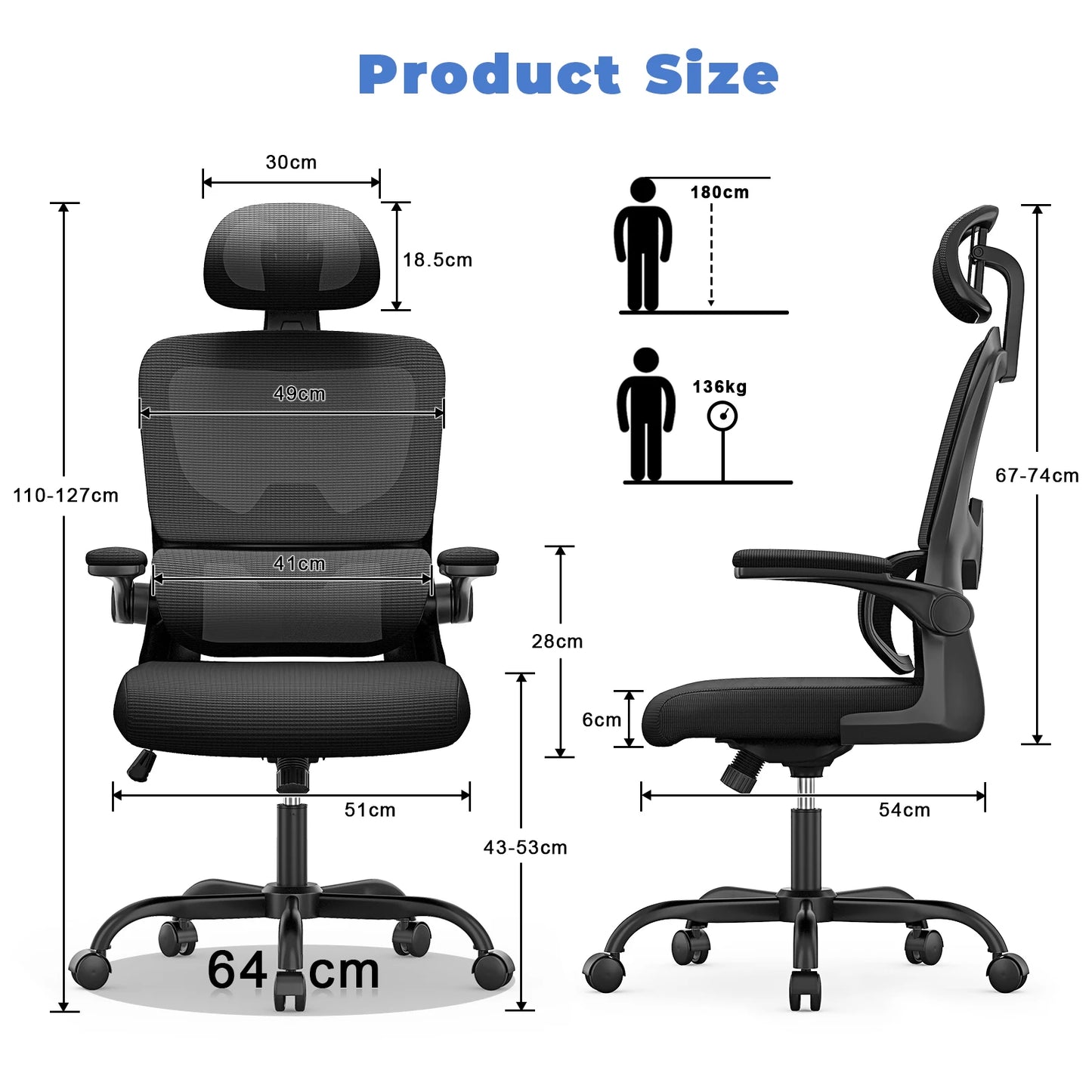 Chaise gaming ergonomique