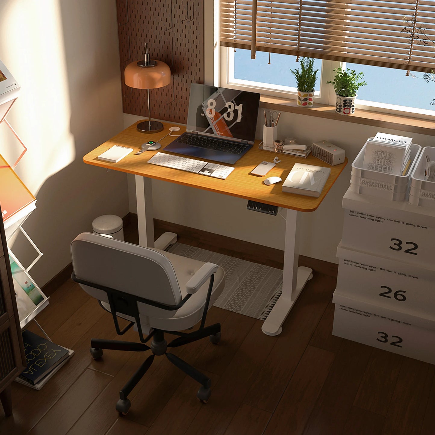 Bureau réglable en hauteur électriquement