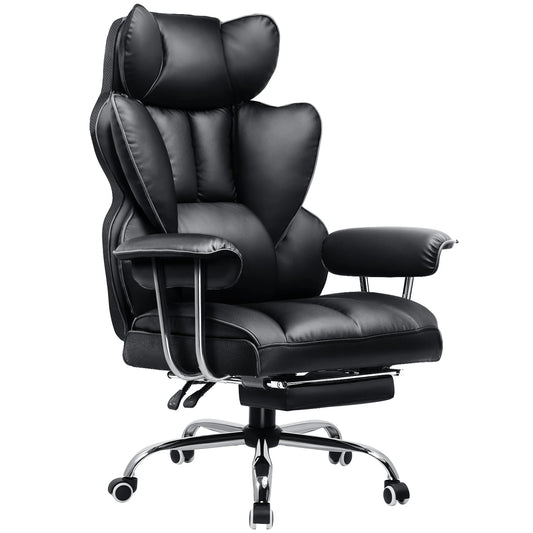Chaise de bureau en cuir