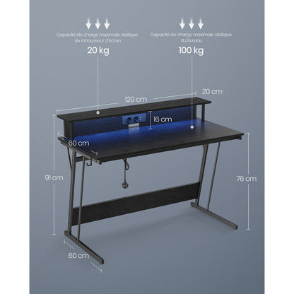 Led gaming desk