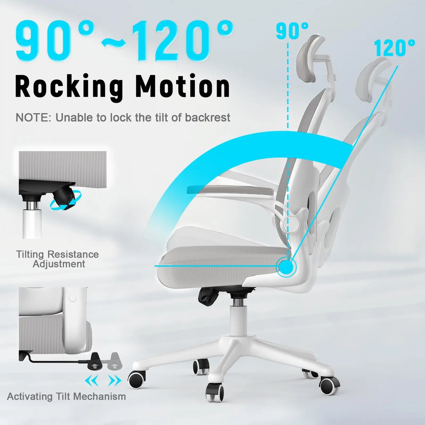 Chaise gaming blanche